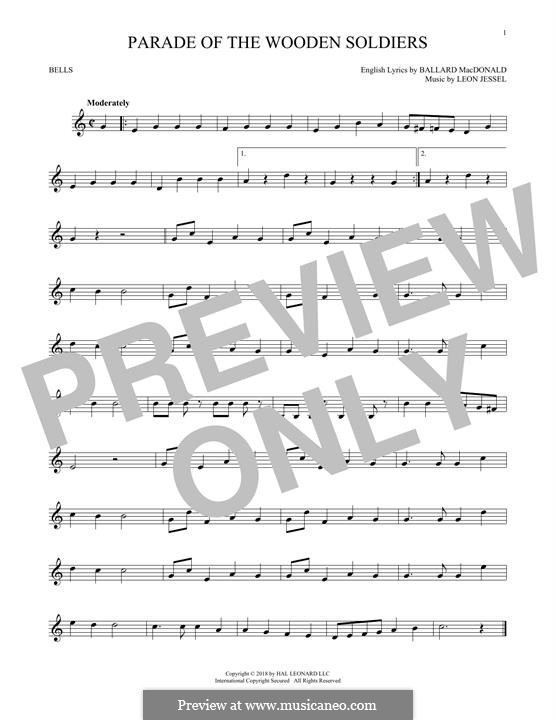 Parade of the Wooden Soldiers: For glockenspiel by Leon Jessel