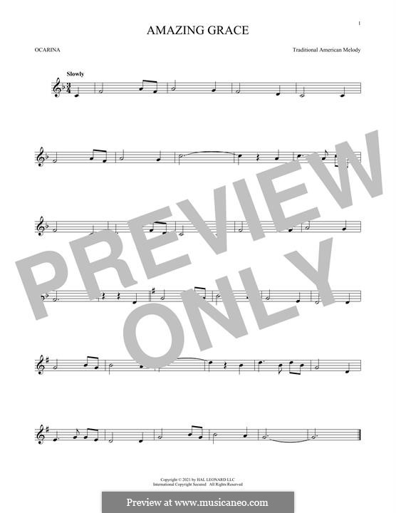 For one instrument (printable scores): For ocarina by folklore