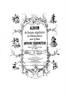 Seven National Dances, Op.82: No.3 Tarantella by Anton Rubinstein