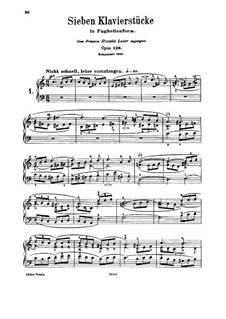 Seven Pieces in Fughetta Form, Op.126: For piano by Robert Schumann