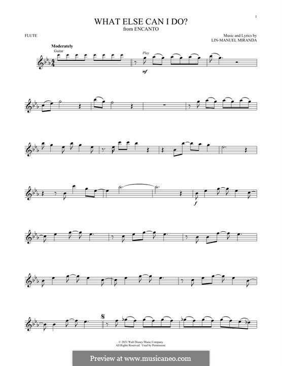 What Else Can I Do? (from Encanto): For flute by Lin-Manuel Miranda