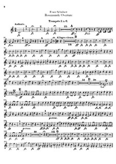 Overture: Trumpets parts by Franz Schubert