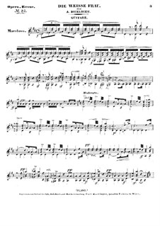 La dame blanche (White Lady): Selected melodies by Adrien Boieldieu