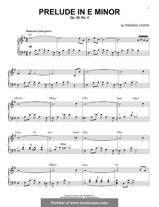 No.4 in E Minor: Jazz version by Frédéric Chopin