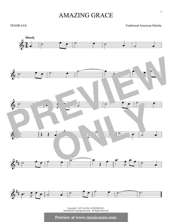 For one instrument (printable scores): For tenor saxophone by folklore
