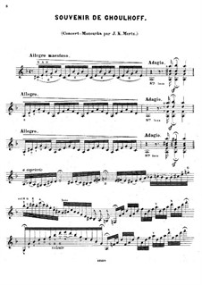 Souvenir de Choulhoff. Concert-Mazurka: Souvenir de Choulhoff. Concert-Mazurka by Johann Kaspar Mertz