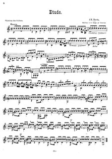 Etude in C Major: For guitar by Johann Kaspar Mertz