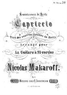 Capriccio: For guitar by Johann Kaspar Mertz
