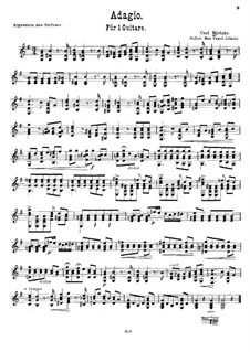 Adagio in G Major: For guitar by Carl Mietzke
