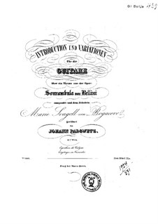Introduction and Variations on 'Sonnambula' by Bellini, Op.52: Introduction and Variations on 'Sonnambula' by Bellini by Ivan Padovec