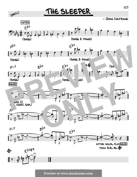 The Sleeper by J. Coltrane - sheet music on MusicaNeo