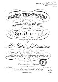 Grand Pot-Pourri, Op.6: Grand Pot-Pourri by Adolphe Steinfels