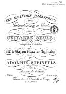 Six Grandes Variations, Op.7: Six Grandes Variations by Adolphe Steinfels