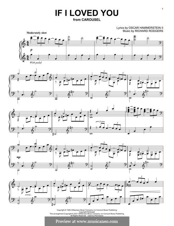 If I Loved You (from Carousel): For piano by Richard Rodgers