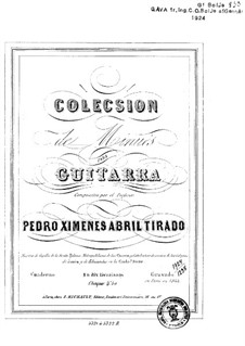Minuets: For guitar by Pedro Abril Tirado