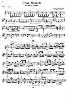 Two Minuets: Two Minuets by Pedro Abril Tirado