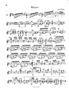 Two Waltzes for Guitar: Waltz No.1 by José Viñas
