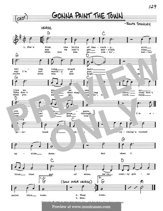 Gonna Paint The Town by R. Stanley sheet music on MusicaNeo