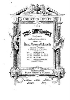 Symphony No.2 in B Flat Major 'Hymn of Praise', Op.52: Adagio religioso and Allegretto, for piano trio by Felix Mendelssohn-Bartholdy