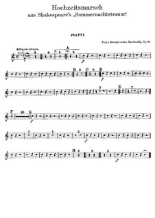 Wedding March: Cymbals part by Felix Mendelssohn-Bartholdy