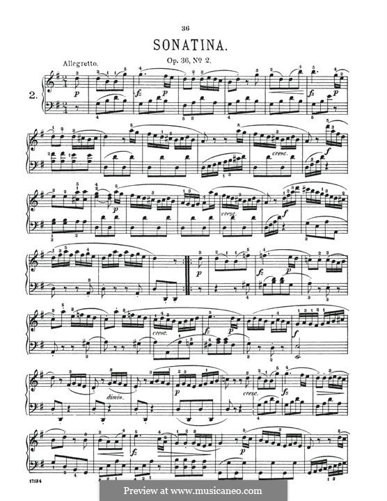 Sonatina No.2: For piano by Muzio Clementi