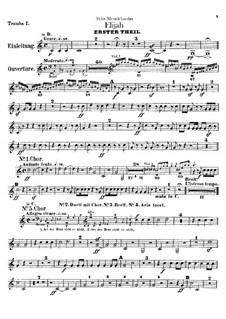 Elijah, Op.70: Trumpets parts by Felix Mendelssohn-Bartholdy