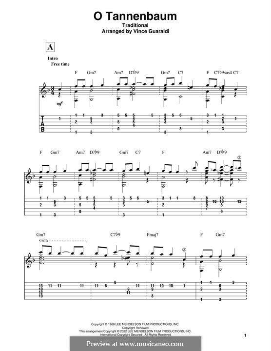 Vocal-instrumental version (printable scores): For guitar by folklore