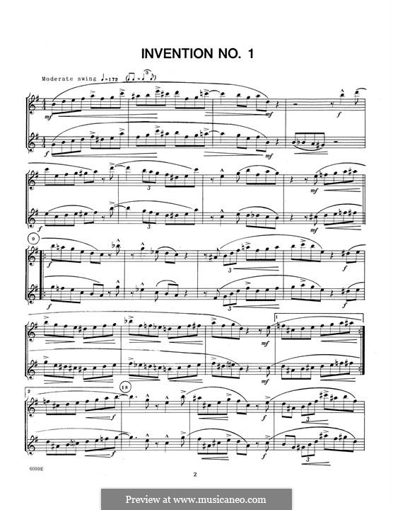 10 Jazz Inventions: For two saxophones by Lennie Niehaus