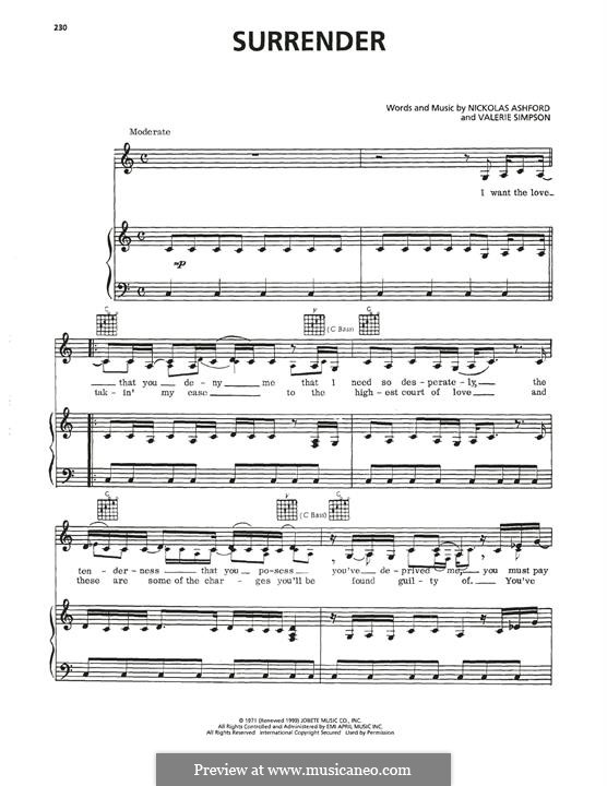 Surrender (Diana Ross): Surrender (Diana Ross) by Nicholas Ashford, Valerie Simpson