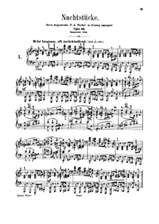 Night Pieces, Op.23: Complete set by Robert Schumann