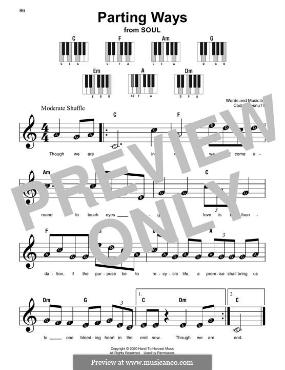 Parting Ways (from Soul): For piano by Cody ChesnuTT