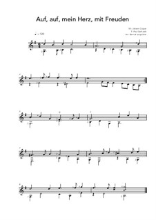 Auf, auf, mein Herz, mit Freuden: Auf, auf, mein Herz, mit Freuden by Johann Crüger