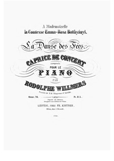 La Danse des Fées. Caprice de Concert, Op.70: La Danse des Fées. Caprice de Concert by Heinrich Rudolph Willmers