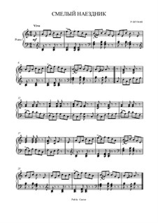 No.8 Wilder Reiter (The Wild Horseman): For piano by Robert Schumann