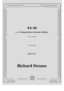 No.1 An sie: G flat Major by Richard Strauss