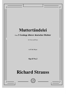 No.2 Muttertändelei: B flat Major by Richard Strauss