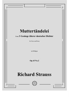 No.2 Muttertändelei: B Major by Richard Strauss