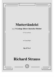 No.2 Muttertändelei: F sharp Major by Richard Strauss