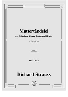 No.2 Muttertändelei: F Major by Richard Strauss