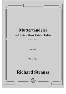 No.2 Muttertändelei: E Major by Richard Strauss