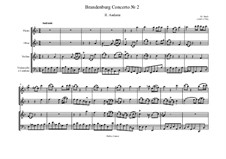 Brandenburg Concerto No.2 in F Major, BWV 1047: Movement II by Johann Sebastian Bach