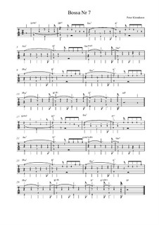 Bossa No.7: Tabulatur by Peter Kleindienst