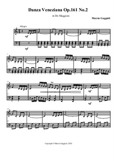 Danza Veneziana No.2 in Do Maggiore, Op.161: Danza Veneziana No.2 in Do Maggiore by Marzia Gaggioli