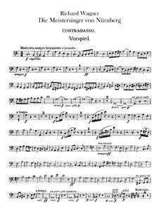 Complete Opera: Double basses part by Richard Wagner