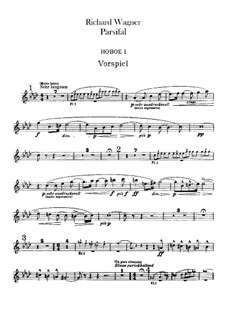 Complete Opera: Oboes and cor anglais parts by Richard Wagner