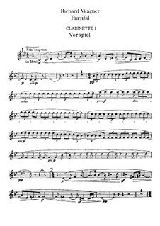 Complete Opera: Clarinets parts by Richard Wagner