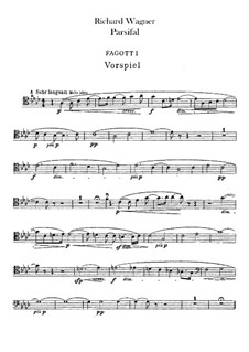 Complete Opera: Bassoons parts by Richard Wagner