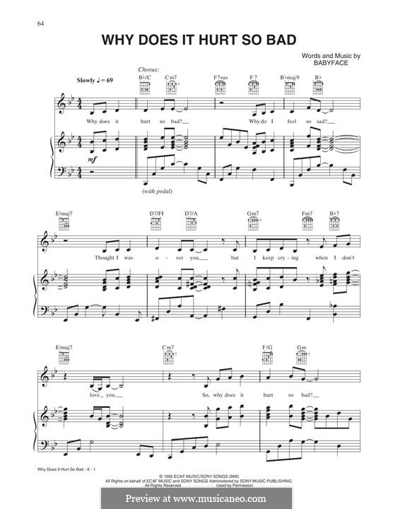 Why does it hurt so bad whitney houston by kenneth babyface edmonds
