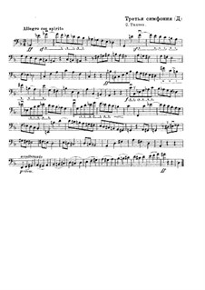 Symphony No.3: Excerpt for Double Bass by Sergei Taneyev