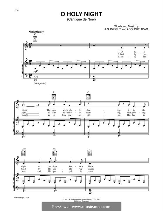 Vocal version (Printable scores): For voice and piano (or guitar) by Adolphe Adam